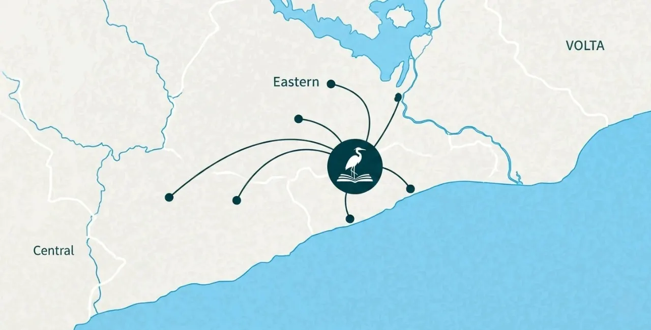 Regional map — Greater Accra connections