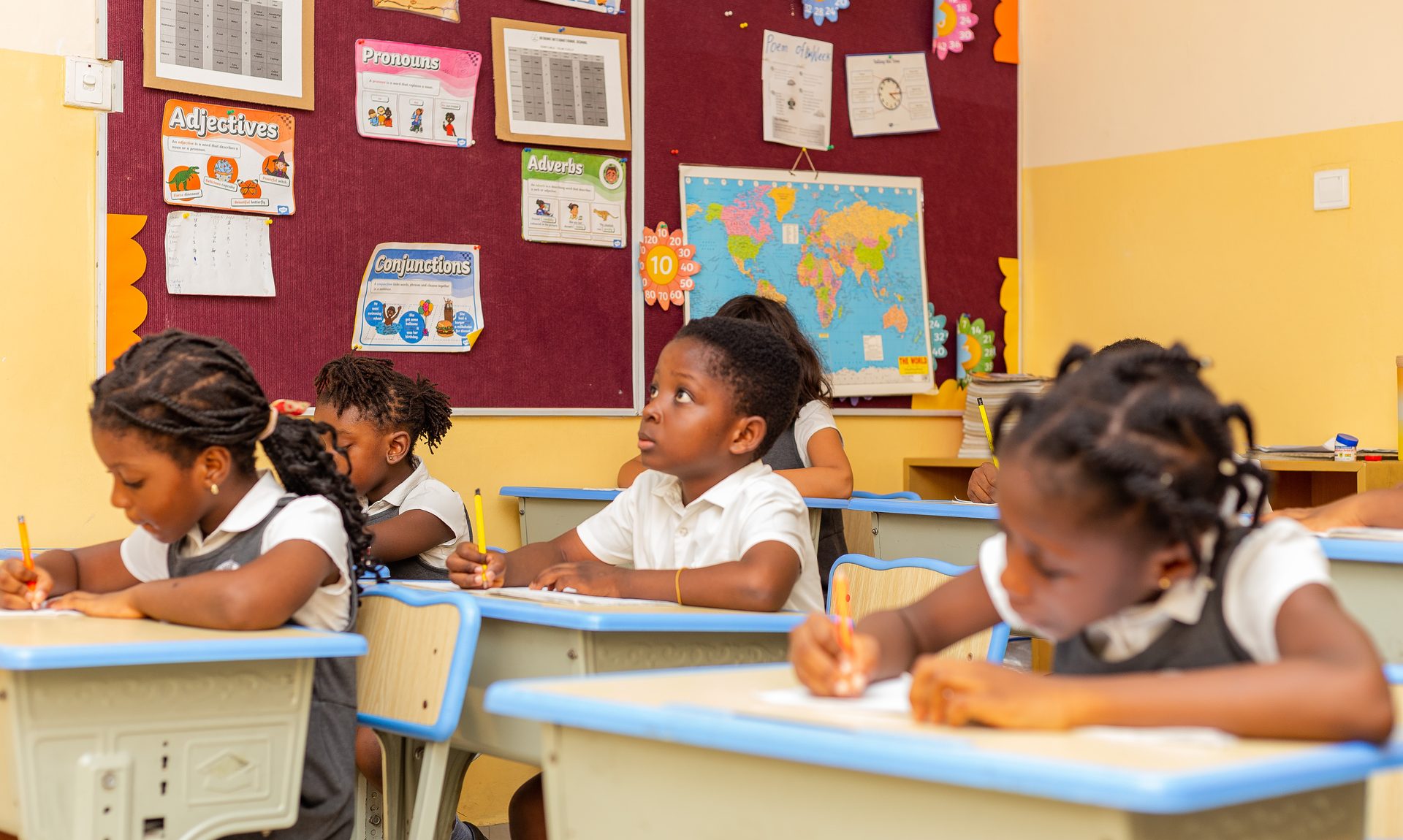 Pupils learning in a Herons classroom